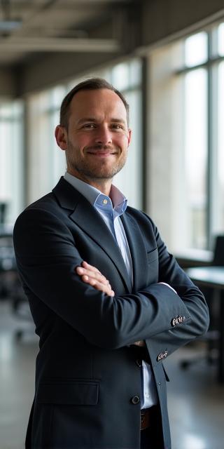 Karan Worthy at his workstation